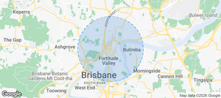 Bowen Hills Airbnb map